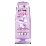 L'Oréal Paris Elvital Hydra Hyaluronic feuchtigkeitsspendende Spülung für glänzendes Haar, Hyaluron Conditioner für einen Feuchtigkeitsboost & Schutz, langanhaltende Feuchtigkeit und Pflege, 250ml