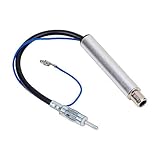 Audioproject A190 - Antennenadapter Phantomeinspeisung ISO - DIN passt zu Audi Seat Skoda VW Peugeot Citroen Ford FIAT 150 OHM