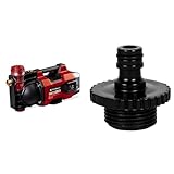 Einhell Akku-Gartenpumpe AQUINNA 18/30 F LED Power X-Change & Einhell Adapter 33,3 mm AG (Pumpen-Zubehör, passend für 33,3 mm / 1 Zoll Pumpen-Innengewinde, zum Anschluss eines Gartenschlauchs)