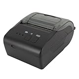 Bluetooth Thermo Versandetikettendrucker, 58 mm Mi NI Thermo POS Drucker, Tintenloser Belegdrucker, Kabelgebundener USB Versandetikettendrucker, Kompatibel mit Android, IOS, Win