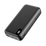 A ADDTOP Power Bank, 65W 20000mAh Laptop Portable Charger with 2 USB C & 1 USB A Output, Fast Charging External Battery Pack for Computer MacBook Dell XPS Surface iPhone iPad