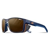 Julbo Unisex Shield Sonnenbrille, Blau/Blau/Orange, One Size