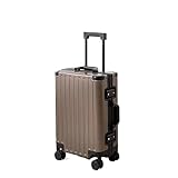 PBENO Handgepäck Koffer Vollaluminium-Magnesium-Legierung Gepäck Aluminiumlegierung Trolley-Koffer Aluminiumrahmen Metallkoffer Modisches einfaches Gepäck Reisekoffer (Color : D, Size : 28inch)