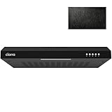 CIARRA CBCB6903 Unterbau Dunstabzugshaube 60cm Umlufthaube Einbau 3 Leistungsstufen Abluft Umluft Integrierte Unterschrank Unterbauhaube mit Kohlefiltermatte CBCF001 Kohlefilter
