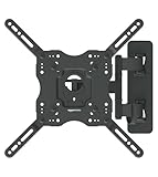 Amazon Basics TV-Halterung/Wandhalterung, schwenkbar, neigbar, für 66 - 140 cm Curved und Flach-TV oder Monitor bis 36 kg, max. VESA 400 x 400 mm, Schwarz
