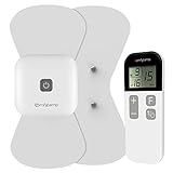 Comfytemp Wireless TENS Gerät, Tragbar Kabellos Schmerztherapie Reizstromgerät mit 15 Programme und 16 Intensitätsstufen,mit Timer zur im Rücken/Schulter/Nacken/Bein,Muskelentspannung, 2 Elektroden