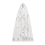 Parabelschablone, Normalparabel Schablone, Schablone Einheitsparabel, Parabel Zeichenschablone, Multifunktionales Parabel Lineal Für Studenten Büro Designer Malerei