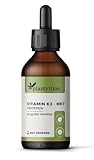 plantrition Vitamin K2 Mk7 Tropfen Vegan (100 µg pro Portion) 600 Tropfen Vitamin K2 Öl Natürliches Menaquinon MK-7 99% All-Trans (20ml)