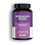 vitaoutlet | Artischockenextrakt hochdosiert | 2400mg (60mg Cynarin) pro Tag | 30 Tage Vorrat | echte französische Artischocken Kapseln hochdosiert | vegan | 120 Kapseln