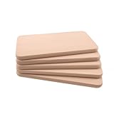 Frühstücksbrettchen 10er Set Holz | Buche Natur unbehandelt | Brotzeitbrett für Küche, Küchenutensilien | Schneidebrett | Holzbrettchen | beidseitig verwendbar | 22,5x12,5x1,2 cm Pohmer Design (10)