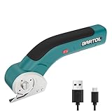 GARTOL 3.7V 2000mAh Kabellose elektrische Schere, Hochgeschwindigkeits-Kartonschneider für Stoff, Teppich, Leder, Filz,wiederaufladbare elektrische Schere (mit USB-C Ladekabel)