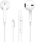 Amoner In-Ear Headphones for iPhone,[MFi-Zertifiziert] HiFi Kopfhörer Audio Stereo, mit Mikrofon und Lautstärkeregler kompatibel mit iPhone 14/13/12/11/XR/8 Unterstützt alle iOS Systeme