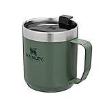 Stanley Classic Legendary Camp Mug Thermobecher 354ml - Doppelwandiger Vakuumisolierter Kaffeebecher To Go - BPA-Frei - Spülmaschinenfest - Paßt Unter die Meisten Kaffeevollautomaten - Green