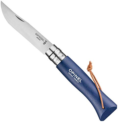 Opinel Erwachsene Messer No.8 COLORAMA, dunkel blau, No.8, 254491