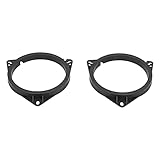 Grcfumo 2PCS -Auto Audio Loud Lautsprecher, Loud Lautsprecherringe, Ringe Matte Schwarz Automobilmodifikation Ersatz für Auto