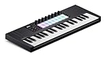 Novation Launchkey Mini 37 [MK4] – Portables USB/MIDI-Controller-Keyboard mit 37 Minitasten und DAW-Integration. Akkord- und Skalenmodi, Drum-Pads und Arpeggiator. Inkl. Music Creation Software-Bundle