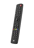 One For All Contour 4 Universal Fernbedienung TV - Steuerung von 4 Endgeräten - TV / Smart TV Set Top Box DVD Blu-Ray und Audiogeräte - Funktioniert garantiert mit allen Herstellermarken – URC1240