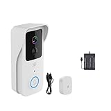 nmbhus Kabellose Video-Türsprechanlage, digital, WLAN, wasserdicht, elektronische Sicherheit, 1080p, Sicherheitskamera für Zuhause (Größe: T32-W5 mit 32 GB TF-Karte)