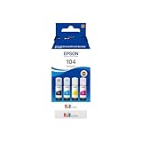 Epson C13T00P640 Tinte (4) Cyan, Magenta, Gelb, Schwarz 65 ml Flasche, EcoTank 104