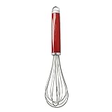 KitchenAid Schneebesen, manueller Schaumschläger aus Edelstahl – Empire Rot