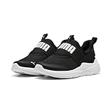 PUMA Unisex Kinder Soft Wired 2 Sliptech Ps Sneaker, Schwarz Weiß