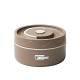 Mocturnity Warm-Lunchbehälter für Lebensmittel, Lunchbehälter Aus Edelstahl, Tragbar, Bento-Box, Lebensmittelbehälter, Leicht und Tragbar