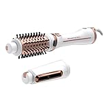 Rowenta Brush Activ Ultimate Care rotierende Warmluftbürste 2 in 1 StylingKeramikbeschichtungIonen Booster Technologie, Stylingdüse, innovative FlipFunktion, Weiß/Rosegold