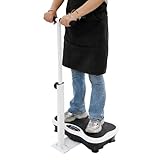 Fennnds Vibrationsplatte mit Handlauf und Widerstandsbänder, 180W Rüttelplatte Sport für Zuhause, 120 Geschwindigkeitsstufen und 10 Modi, Inklusive Fernbedienung, Ganzkörpertraining zu Hause