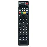 AULCMEET Ersatzfernbedienung Kompatibel mit Xoro HRS 8830 DVB-S2 TV-Empfänger RJ45, Full HD Satelliten-Decoder Unico PRO DVB-S2, HRS8830, Unico PRO, Unico DVB-S2,