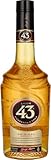 Licor 43 Original (1x0,7l) 31% vol., Aromen von Vanille, mediterranen Zitrusfrüchten und aromatischen Gewürzen, trinke ihn pur, auf Eis, mit Milch, mit Espresso oder als fruchtigen Longdrink