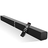 HoYLluDLL 2.0-Kanal Soundbar für TV Geräte, 32 Zoll Teilbare 2-in-1-Soundbar Bluetooth Sound Bar mit 3 EQ-Modi und 3D Surround Sound, TV Lautsprecher Soundbars mit ARC/Optical/Aux, KY2020D