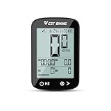 Yongness 2,4-Zoll-Fahrradcomputer, kabelloser Kilometerzähler, Multifunktions-IPX7 wasserdicht, GPS-Tachometer, geeignet für Mountainbikes, Rennräder, Rennräder