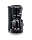 SEVERIN Filterkaffeemaschine mit Glaskanne, Kaffeemaschine für bis zu 10 Tassen, Filtermaschine mit Glaskanne und Permanentfilter, schwarz, KA 4320
