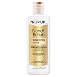PROVOKE Blonde Rehab N0'2 Bond Stärkendes Shampoo ohne Sulfate, 200 ml, reduziert Haarbruch und Frizz in 1 Wäsche, formuliert mit einem Pro Bonding-Komplex, Keratin und Hyaluronsäure, für ca