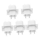 SOLUSTRE 5 Stück Teiliges Mikrowellen Magnetron Fassungsset mit Durchsteck Kondensator Stabile Struktur Einfache Montage Kompatibel mit Verschiedenen Mikrowellenmodellen Professionelles