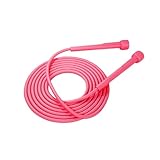Dreamil Premium Springseil 2,8m Springseil Verstellbares für Erwachsene & Kinder Speed Seil für Fitness Sport Boxen & Freizeit Jump Rope(Pink)