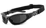 King Kerosin KK190 Sonnenbrille (Black/Mat,One Size)