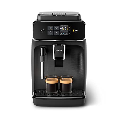 Philips 2200 Serie EP2220/10 Kaffeevollautomat, 2 Kaffeespezialitäten, 1500 W, 1.8 Liter, 37.1 x 24.6 x 43.3cm, Mattschwarz