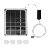 TONIXY Teichluftpumpen für Fischteiche im Freien, solarbetriebener Teichbelüfter, 20 W, monokristallines Silizium-Bubbler-Sauerstoffpumpensystem