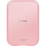 Canon Zoemini 2: Große Momente, Mini-Drucke – Kompakter, kabelloser Fotodrucker – Sofortdruck vom Smartphone – Bluetooth 5.0 & Typ-C Schnellladung – Ideal für Reisen (Roségold)