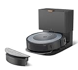 iRobot Roomba Combo i5+ (i5572) Saug- und Wischroboter mit autom. Absaugstation, WLAN-fähig, intelligente Navigation, 2 Gummibürsten, Reinigung nach Raum, Kompatibel mit Sprachassistenten, Farbe: Cool