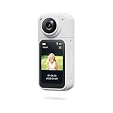 MARCBUSE 1080P Körperkamera mit Video, 180 Grad drehbares Objektiv, tragbare Taschenkamera für Outdoor-Reisen, tragbarer Camcorder für Radfahren, Reisen