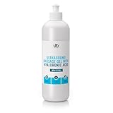 UB Hyaluron Ultraschallgel | Naturel Kontaktgel | Ultraschall Gel mit Hyaluronsäure | ✓ Ultraschallgerät ✓ Mikrostrom ✓ Radiofrequenz ✓ EMS | Feuchtigkeitsspendendes Leitgel für Gesicht & Körper