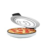 Kindevieft Pizzaofen, 1800 W Elektrischer Pizzamaker FüR Die Arbeitsplatte Mit 12-Zoll-Antihaft-Kochplatten, Zum Zubereiten Von Pizza, Quesadillas, Omeletts Und Mehr, Mit Kontrollleuchten