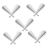 Zerodeko 10Stücke Gebäckformen für Croissants und Sahnehörnchen Wiederverwendbare Backwerkzeuge Konische Backformen für Leckere Backwaren für Hobbybäcker und Profiköche