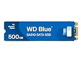 WD Blue SA510 SATA SSD 500 GB M.2 2280 (Lesen bis 560 MB/s, Schreiben bis 510 MB/s, Upgrade für PC/Laptop, dreimonatiges Probeabo von Dropbox Professional, Western Digital SSD Dashboard)