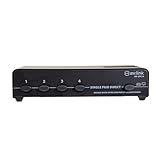 AV:Link 4-Wege-Lautsprecher-Switcher-Auswahlmöglichkeit, Audio-Splitter-Schalterbox für bis zu 4 Stereo-Lautsprecher von einem einzigen Verstärker, max. 140 W pro Kanal, entworfen für 4–16