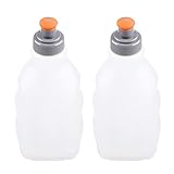 TRIWONDER BPA-freie Auslaufsichere Wasserflaschen Trinkflaschen Ersatzflaschen für Trinkgürtel oder Weste Ideal zum Laufen, Wandern, Radfahren (250ml - 2 Stück)