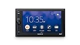 Sony XAV-AX1005KIT DAB+ Media Receiver, Touchscreen 6,2 Zoll, mit Bluetooth und Apple CarPlay und DAB+ Antenne inklusive, Schwarz