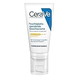 CeraVe Feuchtigkeitscreme für das Gesicht mit LSF 50, Creme für trockene bis sehr trockene Haut, Tagescreme mit Hyaluron und 3 essenziellen Ceramiden, 1 x 52ml